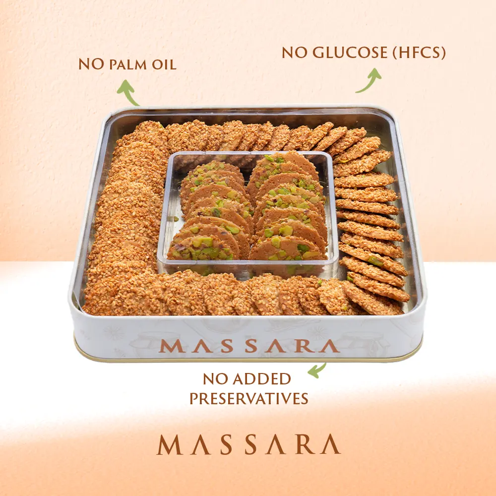 Crunchy Sesame Cookies 400 gr Crunchy Sesame Cookies 400 gr