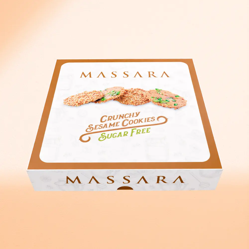 Crunchy Sesame Cookies Sugar Free 400g